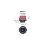 K&N RU-4600 вход 152мм, длина 102мм