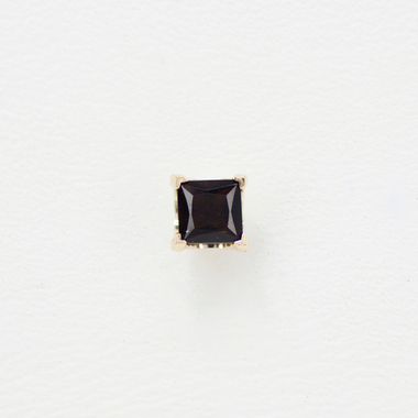 Princess prong tops with semi-precious stone