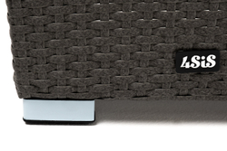 "Капучино" кашпо для цветов плетеное из искусственного ротанга, цвет коричневый