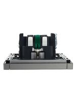 FORTE&PIANO Розетка 1-местная с заземлением с защитными шторками безвинтовое крепление 16А FP513 сталь IEK