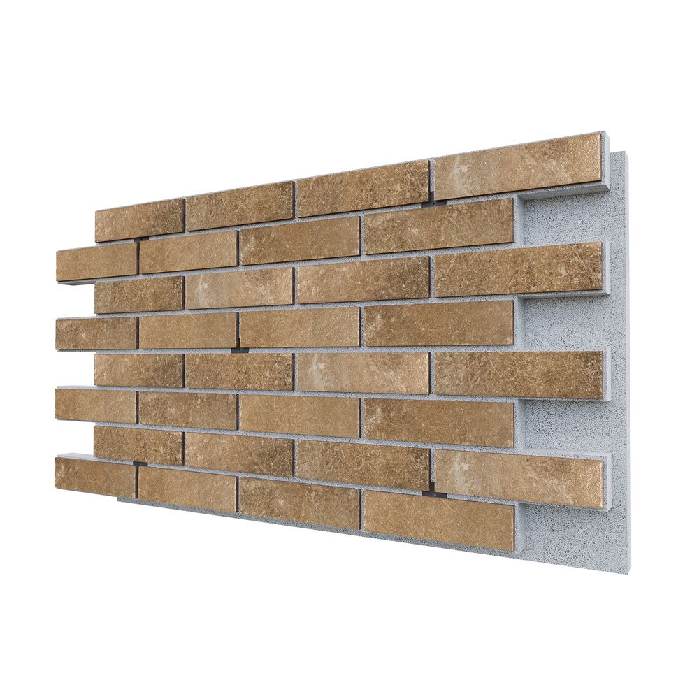 Негорючая термопанель ППС PRO Paradyz Scandiano Ochra Elewacja 0,60 м², 1020x600 мм