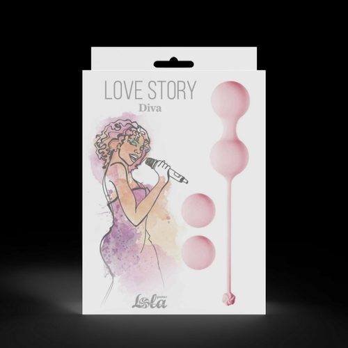 Набор вагинальных шариков Lola Games Love Story Diva, силикон, 31/76 г