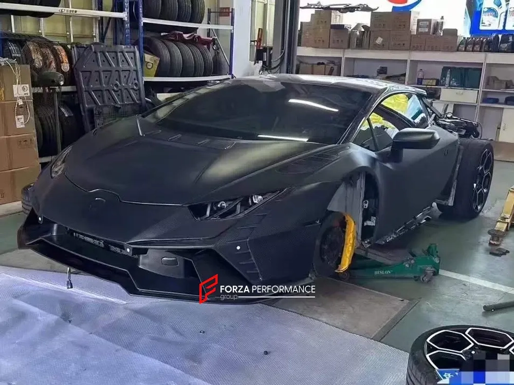 Широкий карбоновый обвес для Lamborghini Huracan LP610 LP580 Evo 2015-2022 Ламборгини Хуракан