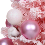 Елка декоративная «Нежность» 60 см, ПВХ с белым напылением (68 веток), Розовый