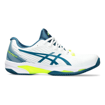 Мужские теннисные кроссовки ASICS Solution Speed FF 2 Clay Court Shoe Men - White, Petrol