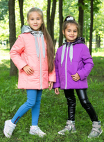 Куртка д/дев "Сабина" р.128 коралл (Аврора (г.Тула) 780-Д