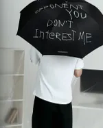 Зонт Une Petite Emeute Forgive me черный