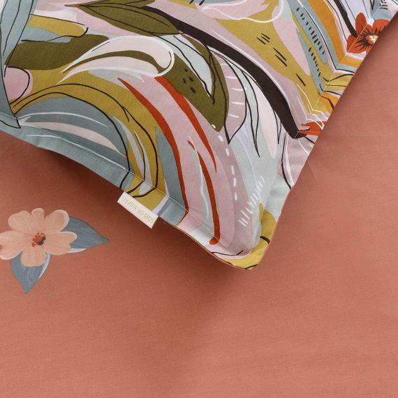 Эрис (розовая) КПБ сатин 1.6