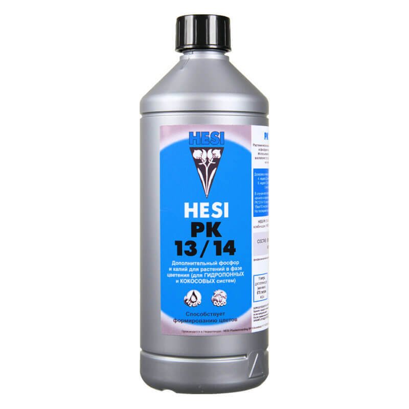 Бутылка 1 л HESI PK 13/14, состав P2O5 9.0% и K2O 7.2%