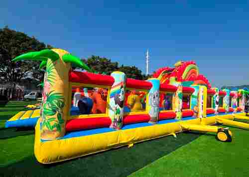 Коммерческий надувной батут «Гранд-саванна 2», 17х10х9 м