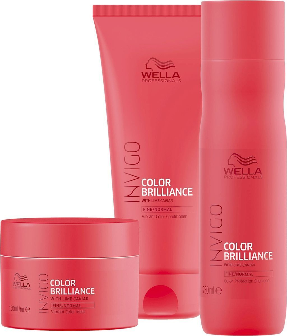 Wella Professionals  Маска-уход для защиты цвета окрашенных тонких и нормальных волос Invigo Color Brilliance,150 мл