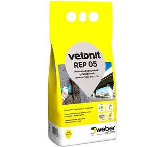 Цементный раствор weber.vetonit REР 05 серый 5 кг