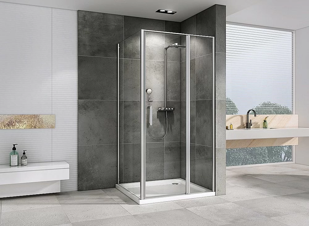 Душевой уголок ABBER Sonnenstrand AG04140S-S90 стекло прозрачное/профиль хром