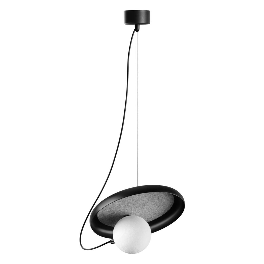 370975 OVER NT24 280 черный Светильник подвесной, длина провода 2м IP20 G9 7W 220V FELTO