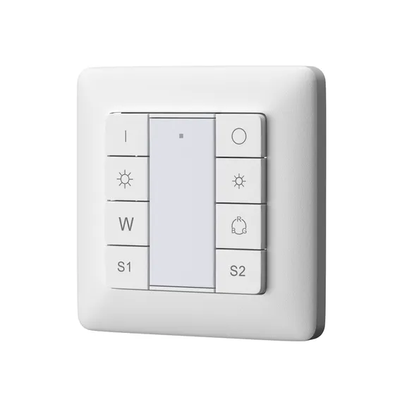Кнопочная настенная панель 2 сцены, 1 группа DALI DT8 Цветной (RGB)+W Lighting control 721051