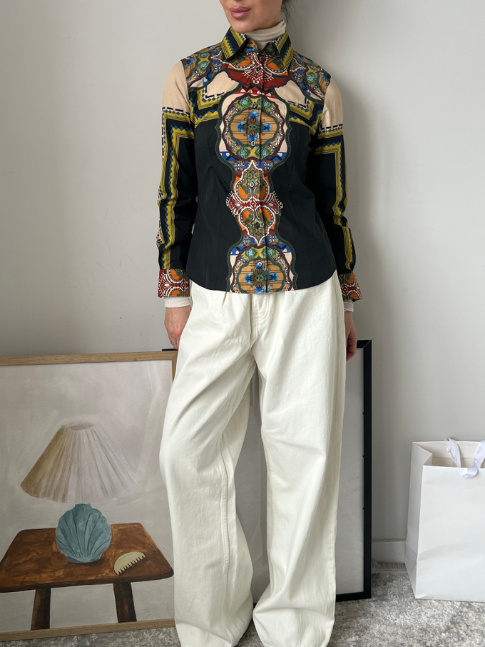 Хлопковая рубашка Etro, XS