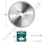 KRAFTOOL PRECISION 300х32мм 60Т, диск пильный по дереву