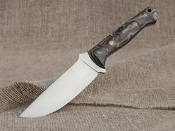 Нож для бушкрафта "Форест", сталь VG-10/Elmax, рукоять микарта (камуфляж)