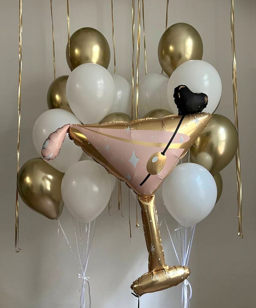 Фольгированный шар-фигура «Бокал Мартини», 99 см