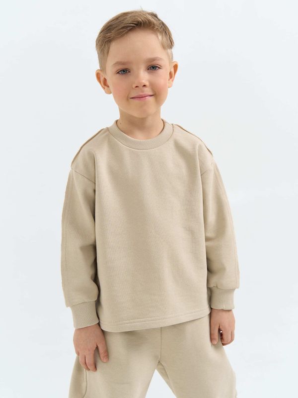 Свитшот с наружными швами из 100% хлопка 