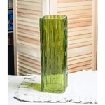 Ваза Квадро большая 105мм*105мм h-350мм Олива