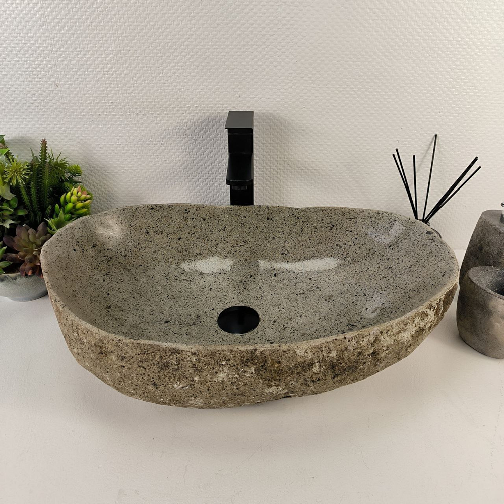 Раковина из речного камня RS-65521 61*39*15 0858