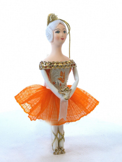 Кукла-подвеска Балерина в сценическом костюме