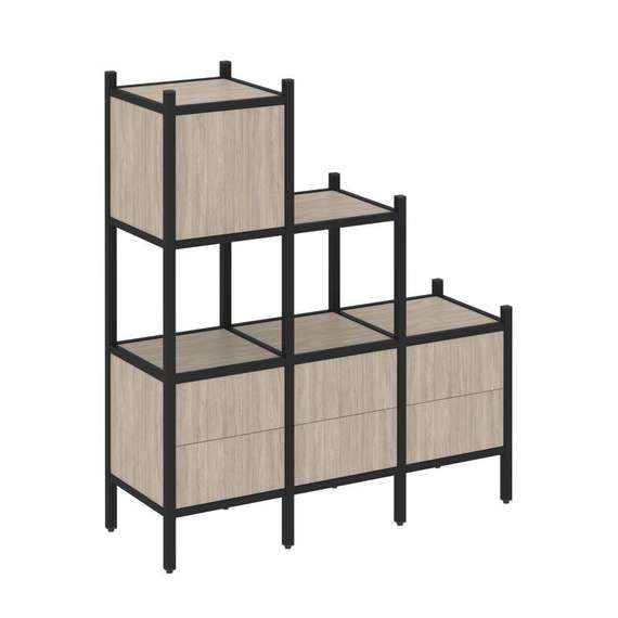 Лофт Прямой стеллаж VR.L-12  1278*446*1458