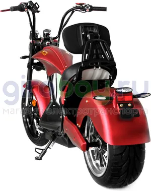 Электроскутер IKINGI HARLEY CHOPPER 4000W (60V/30Ah) - Красный фото №8