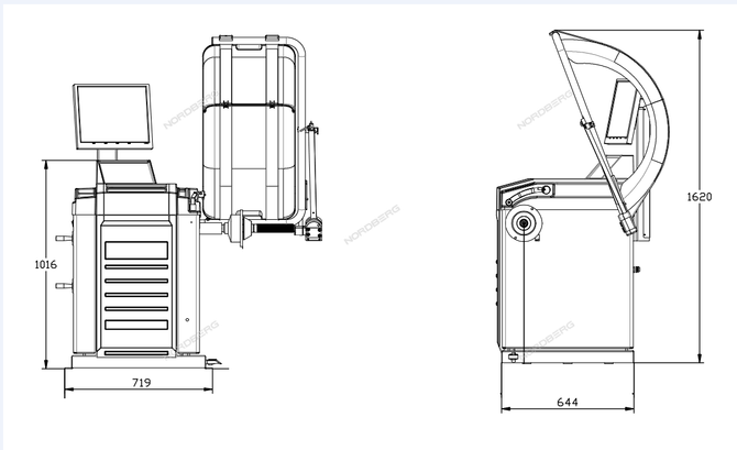 NORDBERG (4523A) Станок балансировочный автомат с дисплеем