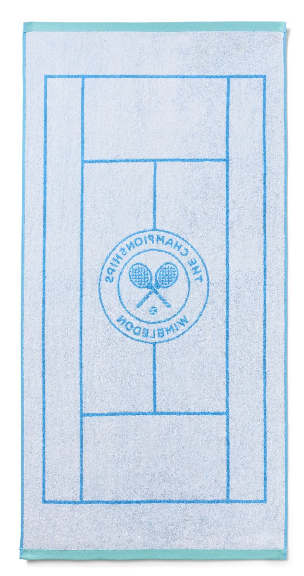 Полотенце теннисное Wimbledon Tennis Court Cotton Bath - sky blue/white
