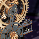 Марбл-трасса ночной город LGA01 от ROKR - Деревянный конструктор, сборная механическая модель, 3D пазл, трасса для шариков