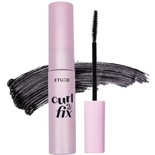 (Мини) Водостойкая тушь для подкручивания и удлинения ресниц Etude Curl Fix Mascara Mini #01 Black, 4г