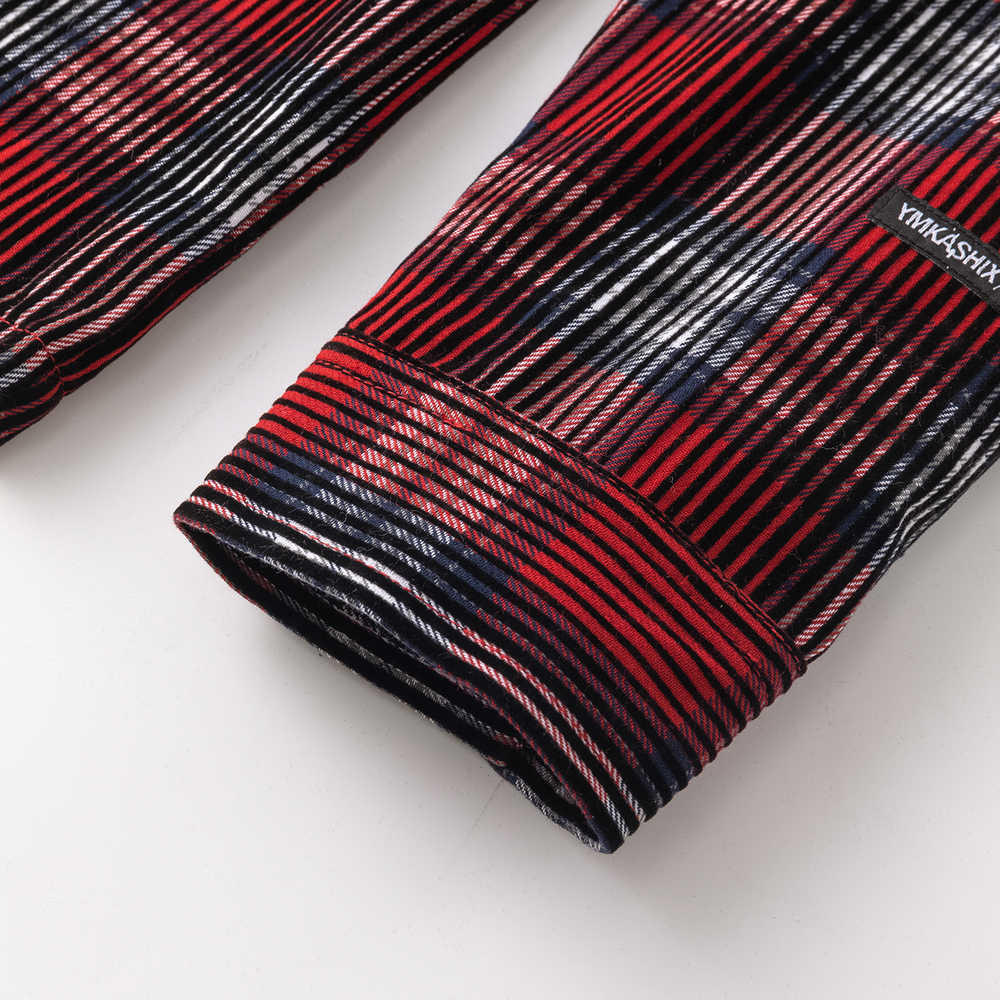Рубашка Ymkashix Velvet Button Tartan