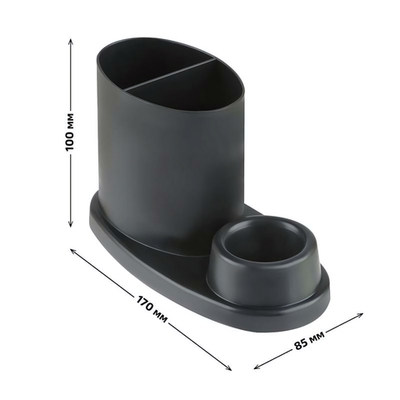 Настольная подставка "Эллипс" черный ОР54 (Стамм)