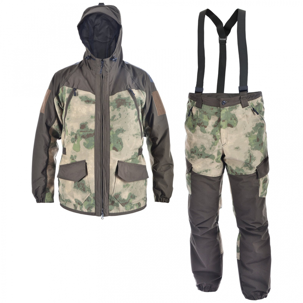 Демисезонный мужской костюм ХСН Stalker -15 (Рип-стоп) Мох
