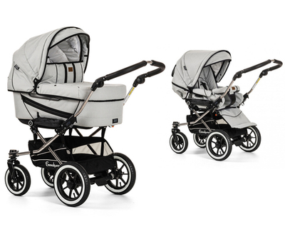 Детская коляска 2 в 1 Emmaljunga Edge Duo Combi Lounge (шасси De Luxe Chrome)