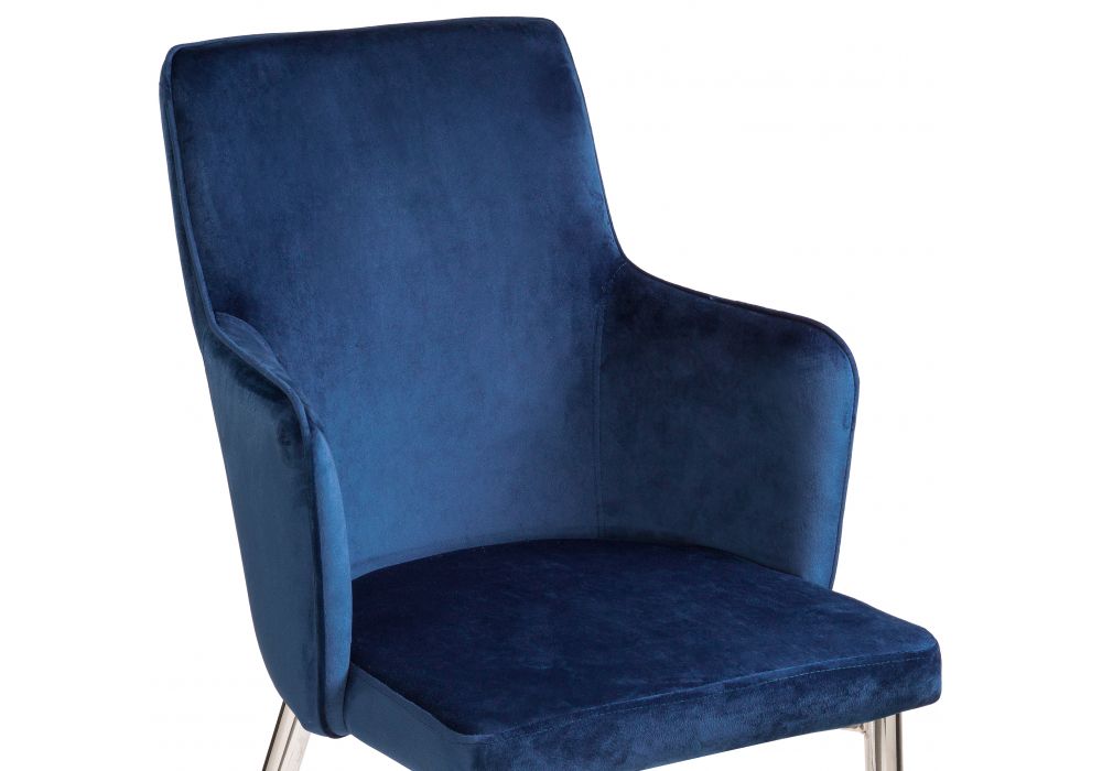 Стул на металлокаркасе Benza dark blue