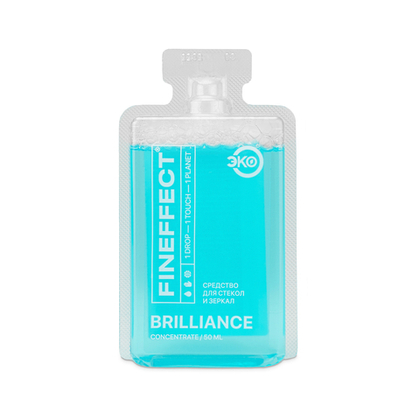 Экосредство для стекол и зеркал Brilliance, концентрат 50мл