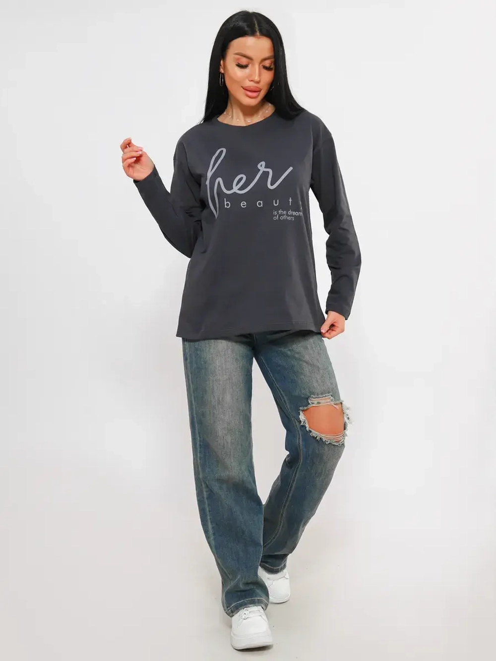 Лонгслив большие размеры