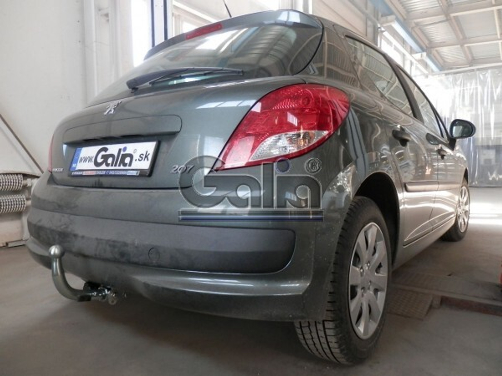 Фаркоп оцинкованный Galia P032A для Peugeot 207 хетчбек 2006-2012(паспорт и сертификат в комплекте)(без электрики)