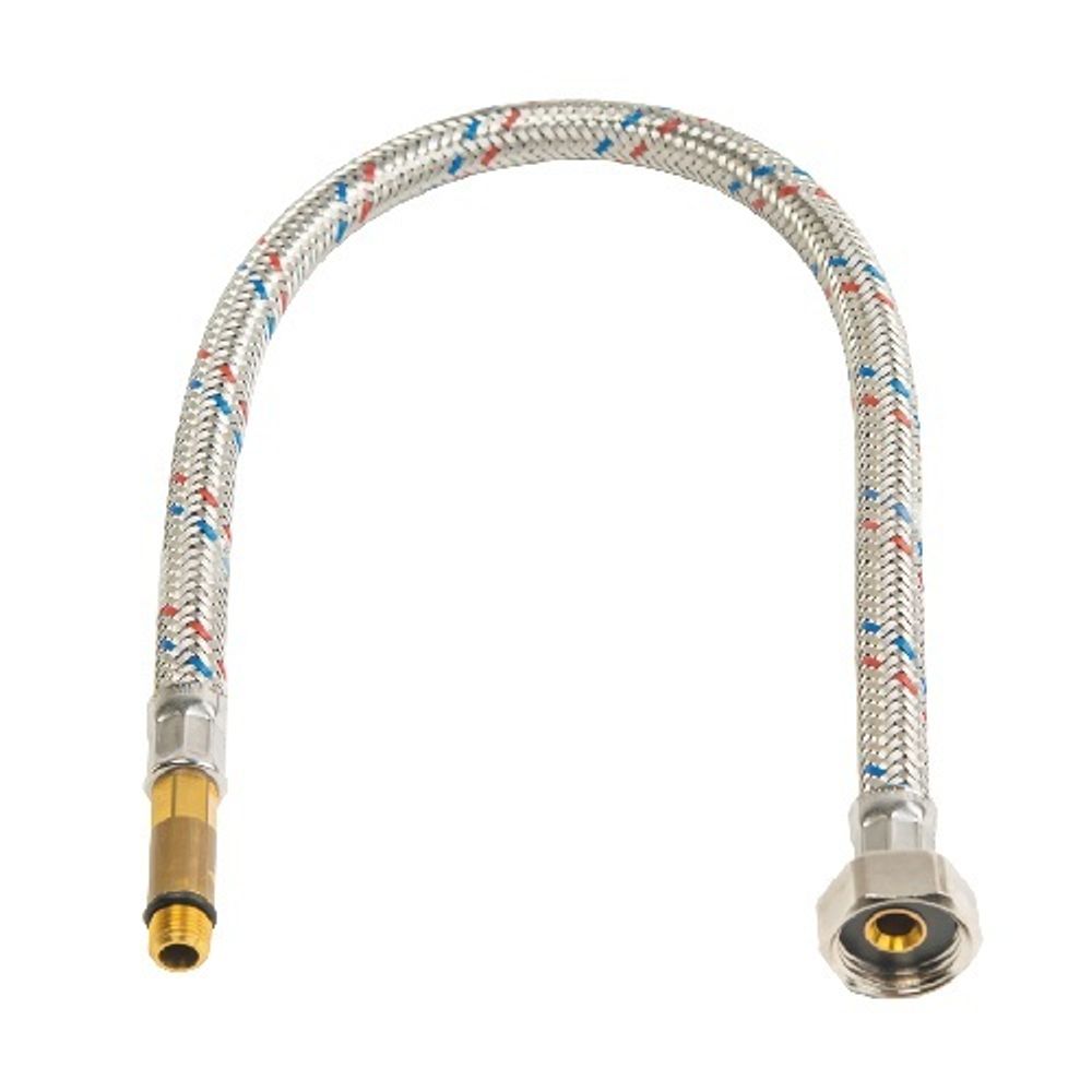 Подводка под смеситель гибкая STOUT (Смеситель/Гайка) - M10(35мм) x 1/2&quot;, длина400 мм