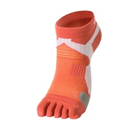 Беговые суппортированные носки PHITEN METAX с раздельными пальцами, оранжево-белые