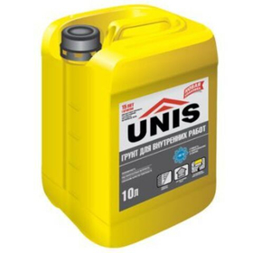 Грунтовка Юнис Грунт для внутренних работ 10 л