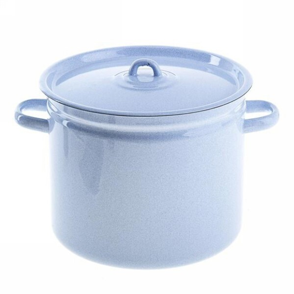 Кастрюля эмалированная 9л цилиндрическая без рисунка С-1621Рб