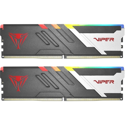 Модуль памяти DIMM DDR5 32Gb, 6400Mhz, 2x16Gb, Patriot VIPER VENOM RGB (PVVR532G640C32K)
