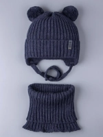 Шапка для мальчика со снудом осенняя