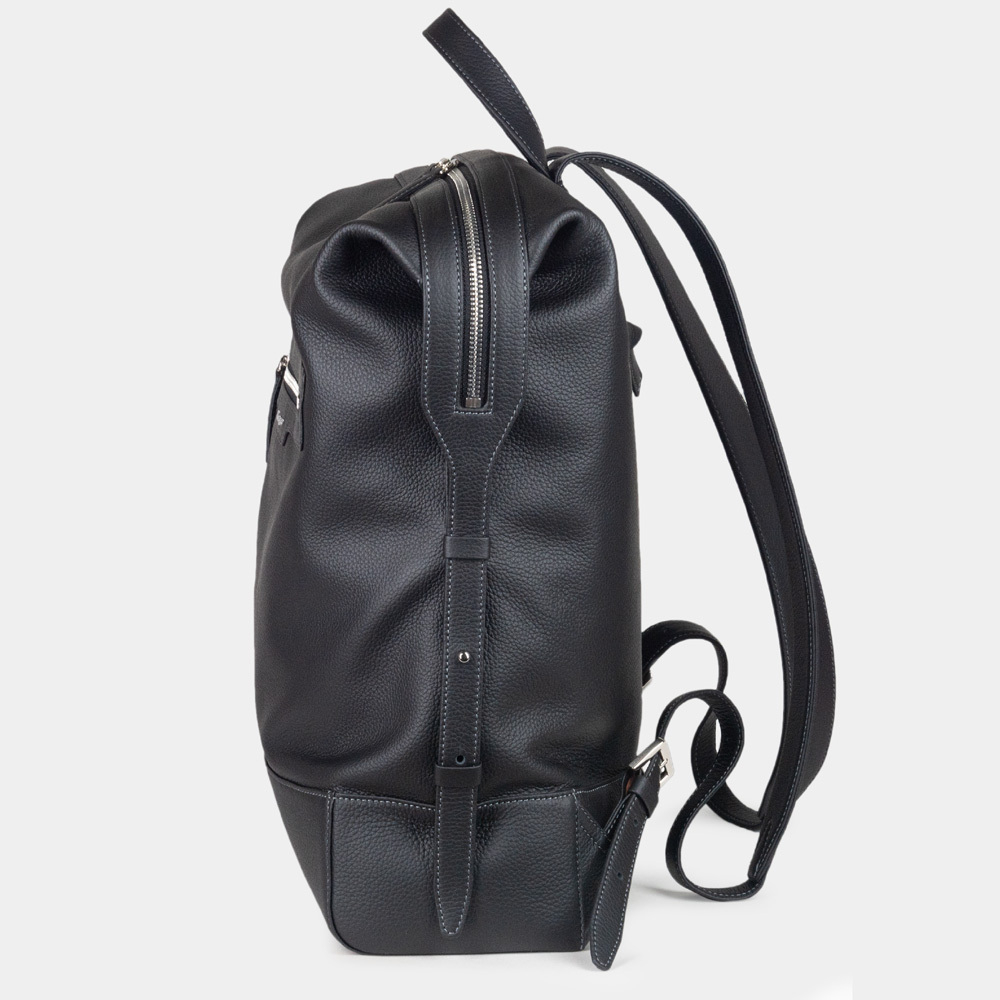 Рюкзак Rousseau из кожи теленка, черного цвета