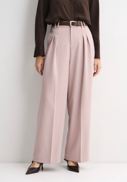 Брюки Almond с ремнем пыльная роза