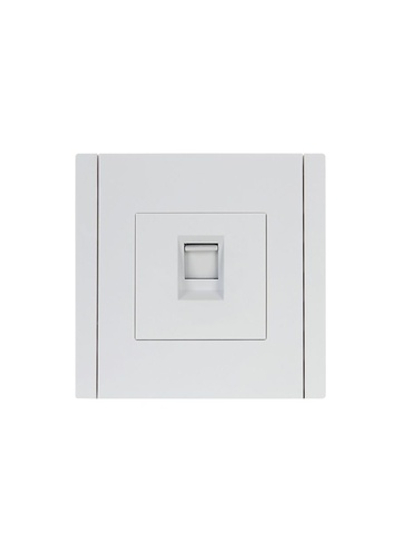 Розетка компьютерная RJ45 кат.5E FORTE&PIANO FP232 бел. IEK FP-K10-1-K01